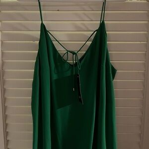 Amika Deep Green Camisole Top